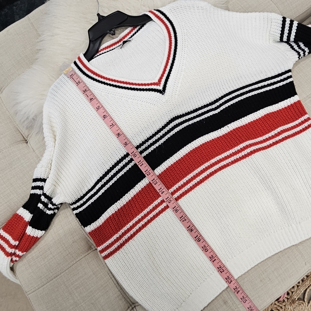 Vneck Ringer Sweater - Picture 7 of 7